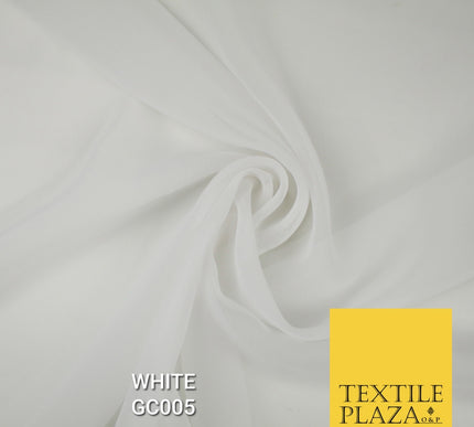 Premium Plain Dyed Georgette Chiffon Sheer Dress Drape Fabric SAMPLE ONLY