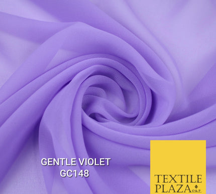 Premium Plain Dyed Georgette Chiffon Sheer Dress Drape Fabric SAMPLE ONLY