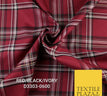 1 Metre / Red/Black/Ivory D3303-0600