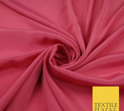 BUBBLEGUM PINK Plain Dyed Silky French Crepe de Chine Fabric Material Dress 44" 9027