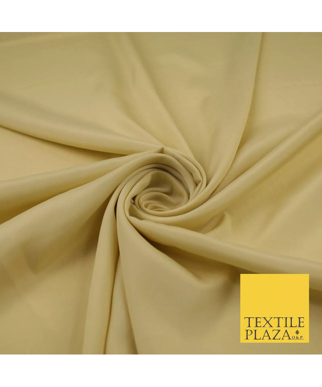 BUTTERCREAM Plain Dyed Silky French Crepe de Chine Fabric Material Dress 44" 9001