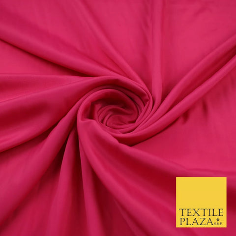 CANDY PINK Plain Dyed Silky French Crepe de Chine Fabric Material Dress 44" 9030