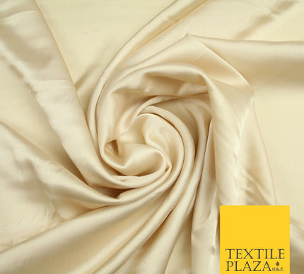 CHAMPAGNE  Fine Silky Smooth Liquid Sateen Satin Dress Fabric Drape Lining Material 7001