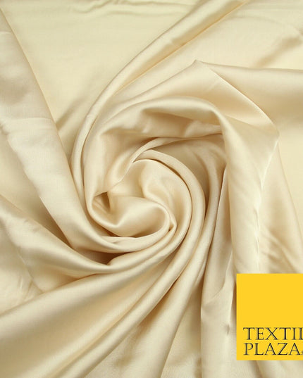 CHAMPAGNE  Fine Silky Smooth Liquid Sateen Satin Dress Fabric Drape Lining Material 7001