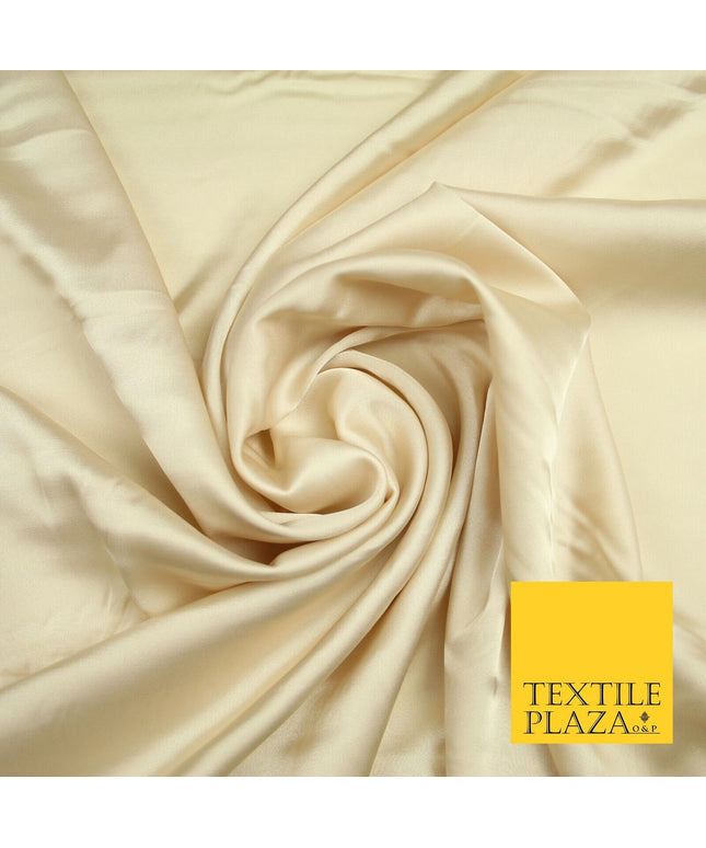CHAMPAGNE  Fine Silky Smooth Liquid Sateen Satin Dress Fabric Drape Lining Material 7001