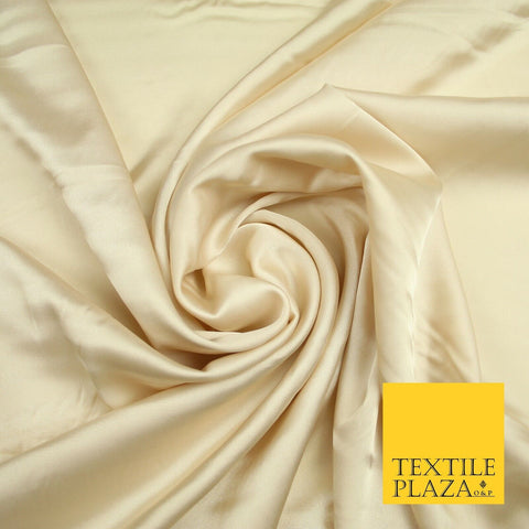 CHAMPAGNE  Fine Silky Smooth Liquid Sateen Satin Dress Fabric Drape Lining Material 7001