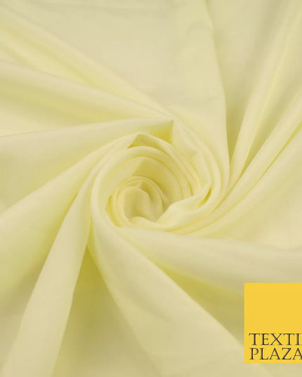 CREAM Plain Dyed Silky French Crepe de Chine Fabric Material Dress 44" 9000