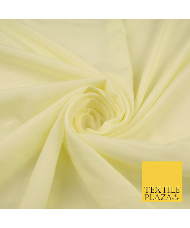 CREAM Plain Dyed Silky French Crepe de Chine Fabric Material Dress 44" 9000