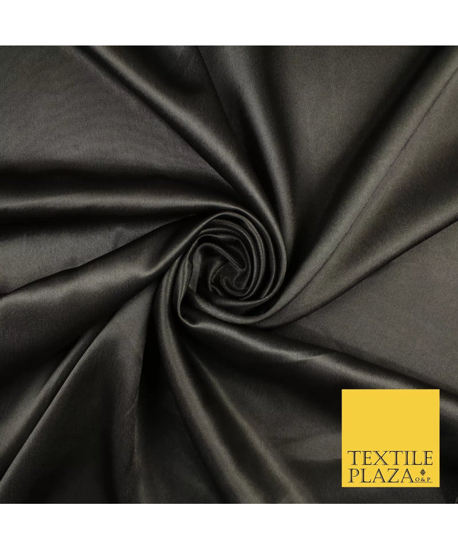 DARK GREY Plain Solid Crepe Back Satin Fabric Material Dress Bridal 58" 10026