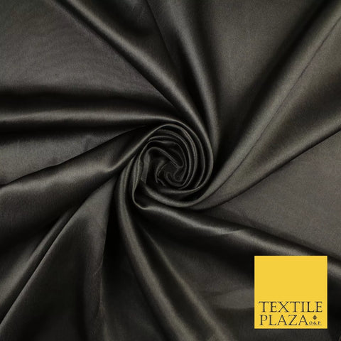 DARK GREY Plain Solid Crepe Back Satin Fabric Material Dress Bridal 58" 10026