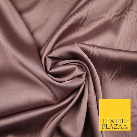 DARK MAUVE Fine Silky Smooth Liquid Sateen Satin Dress Fabric Drape Lining Material 7015