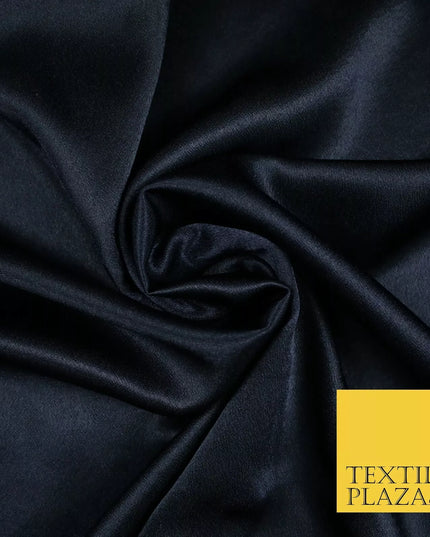 DARK NAVY BLUE Plain Solid Crepe Back Satin Fabric Material Dress Bridal 58" 6463