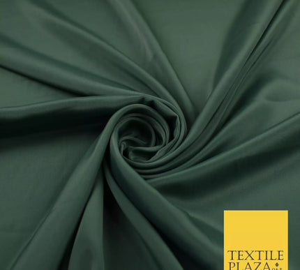 DARK SEA GREEN Plain Dyed Silky French Crepe de Chine Fabric Material Dress 44" 9011