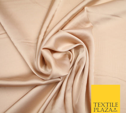 DEEP CHAMPAGNE Fine Silky Smooth Liquid Sateen Satin Dress Fabric Drape Lining Material 7004