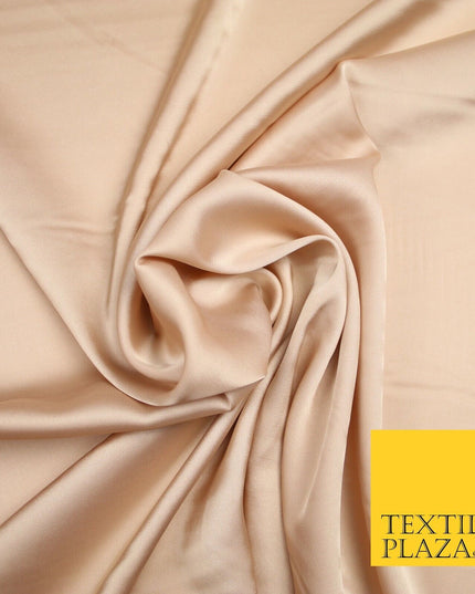 DEEP CHAMPAGNE Fine Silky Smooth Liquid Sateen Satin Dress Fabric Drape Lining Material 7004