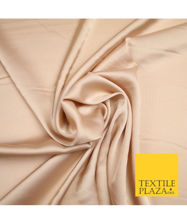 DEEP CHAMPAGNE Fine Silky Smooth Liquid Sateen Satin Dress Fabric Drape Lining Material 7004