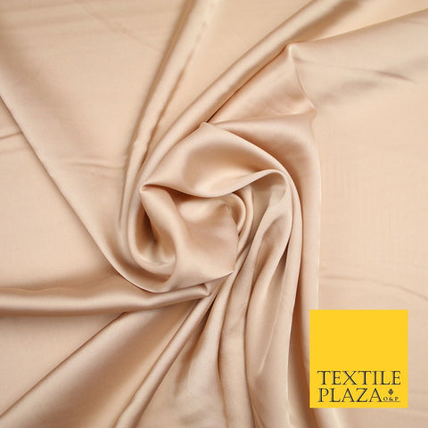 DEEP CHAMPAGNE Fine Silky Smooth Liquid Sateen Satin Dress Fabric Drape Lining Material 7004