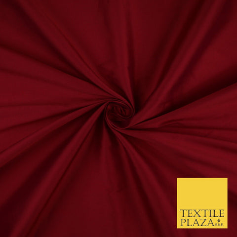 DEEP RED SHOT PINK Premium Plain Dyed Faux Matte Silk TAFFETA Dress Fabric Material 8748