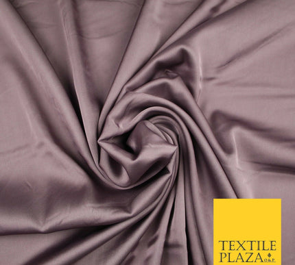 DUSTY MAUVE Fine Silky Smooth Liquid Sateen Satin Dress Fabric Drape Lining Material 7018
