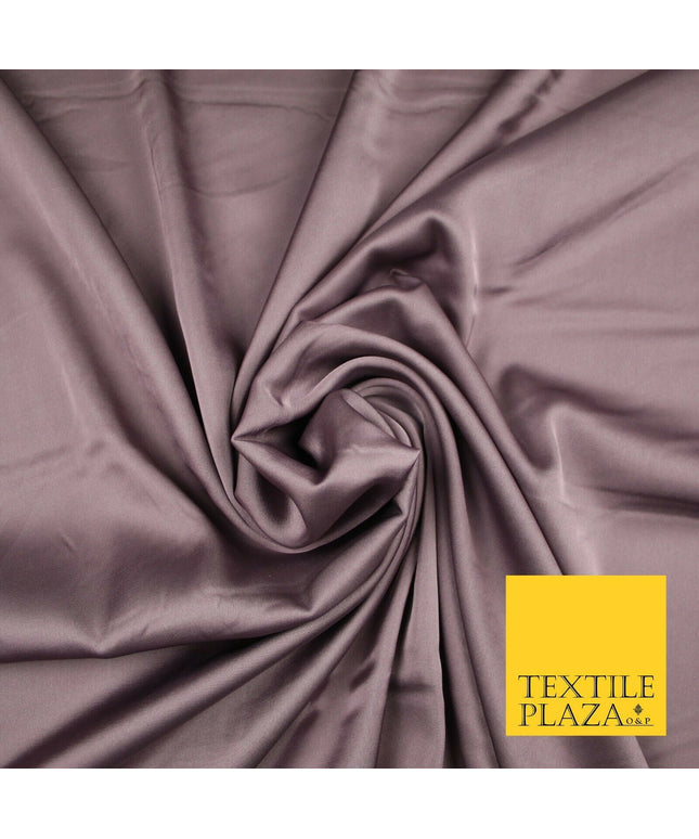 DUSTY MAUVE Fine Silky Smooth Liquid Sateen Satin Dress Fabric Drape Lining Material 7018
