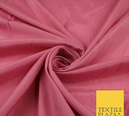 DUSTY PINK 2 Plain Dyed Silky French Crepe de Chine Fabric Material Dress 44" 9026