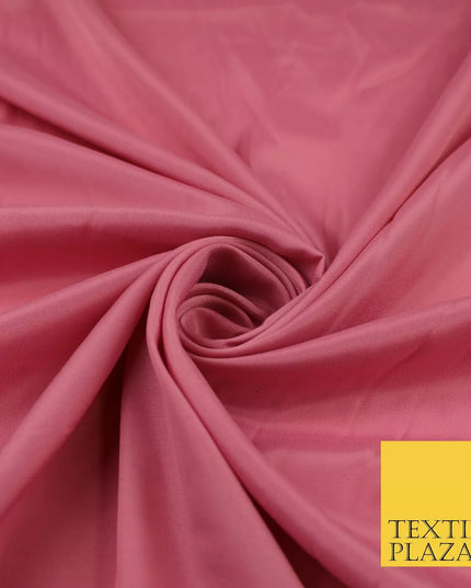 DUSTY PINK 2 Plain Dyed Silky French Crepe de Chine Fabric Material Dress 44" 9026
