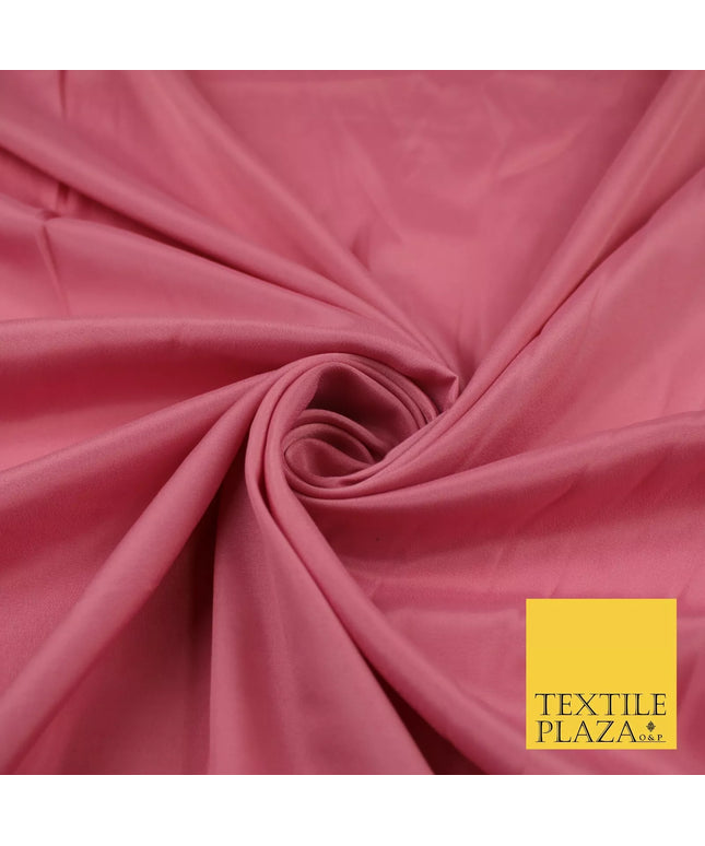 DUSTY PINK 2 Plain Dyed Silky French Crepe de Chine Fabric Material Dress 44" 9026