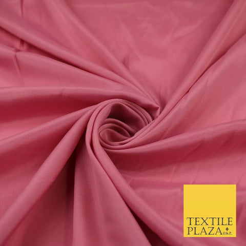 DUSTY PINK 2 Plain Dyed Silky French Crepe de Chine Fabric Material Dress 44" 9026