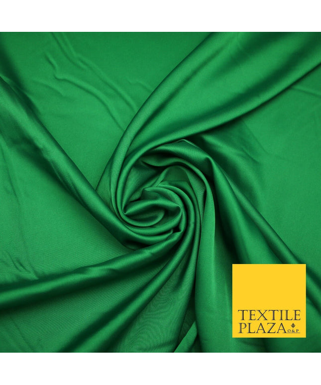EMERALD GREEN  Fine Silky Smooth Liquid Sateen Satin Dress Fabric Drape Lining Material 7029
