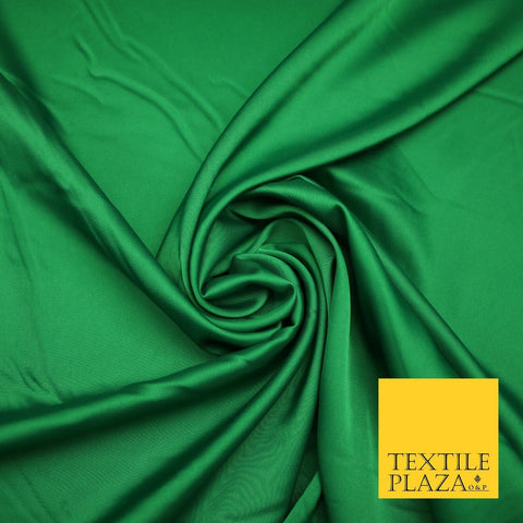EMERALD GREEN  Fine Silky Smooth Liquid Sateen Satin Dress Fabric Drape Lining Material 7029