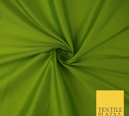 FLO GREEN  Premium Plain Dyed Faux Matte Silk TAFFETA Dress Fabric Material 8747