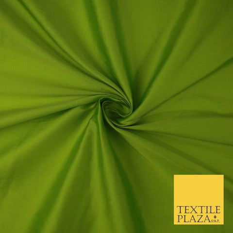 FLO GREEN  Premium Plain Dyed Faux Matte Silk TAFFETA Dress Fabric Material 8747