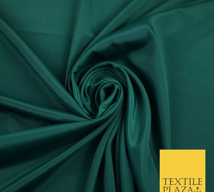 FOREST GREEN  Plain Dyed Silky French Crepe de Chine Fabric Material Dress 44" 9061