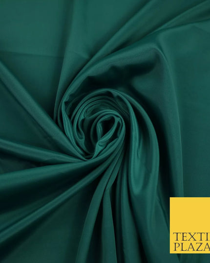 FOREST GREEN  Plain Dyed Silky French Crepe de Chine Fabric Material Dress 44" 9061