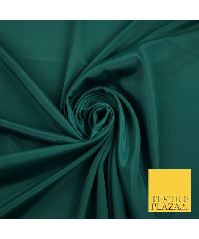 FOREST GREEN  Plain Dyed Silky French Crepe de Chine Fabric Material Dress 44" 9061