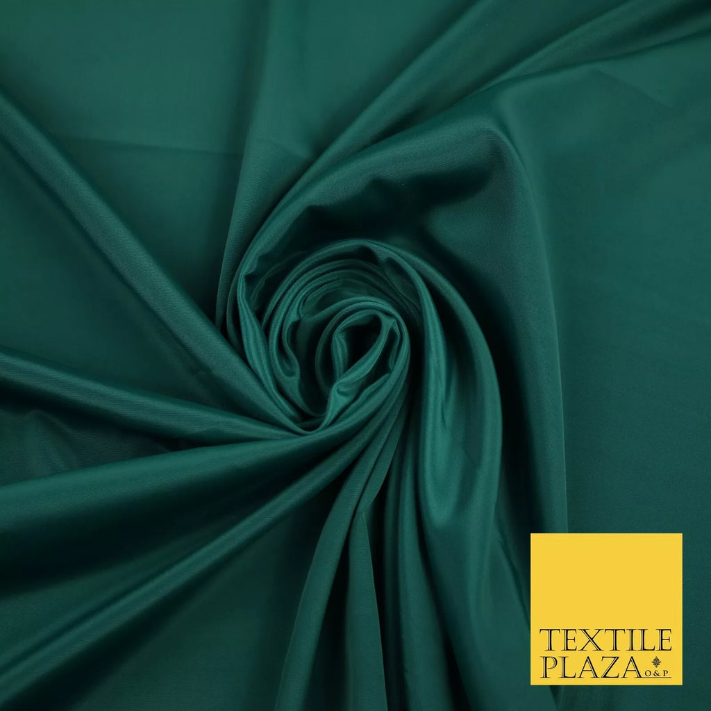 FOREST GREEN  Plain Dyed Silky French Crepe de Chine Fabric Material Dress 44" 9061