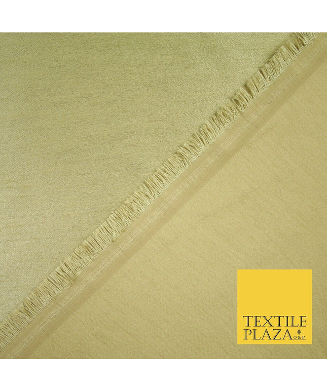 GOLD Plain Dyed Faux Dupion Raw Silk Polyester Dress Fabric Material 6201