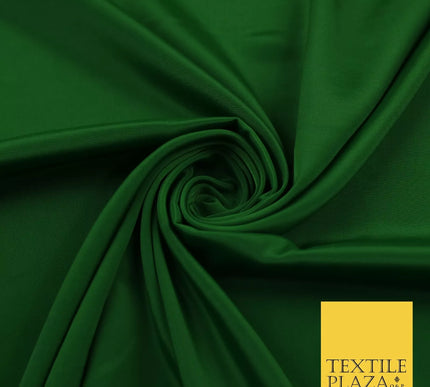GREEN Plain Dyed Silky French Crepe de Chine Fabric Material Dress 44" 9055