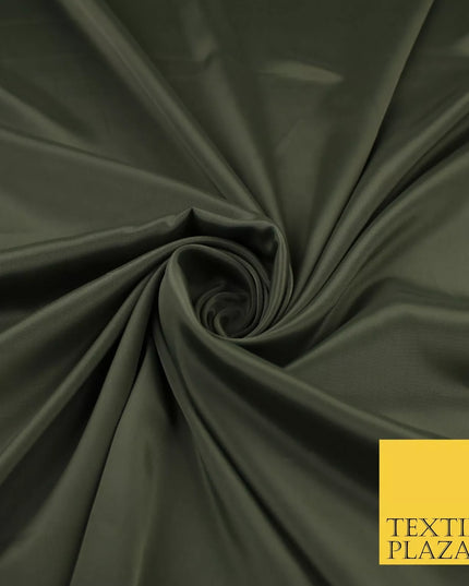 GREEN GREY Plain Dyed Silky French Crepe de Chine Fabric Material Dress 44" 9009