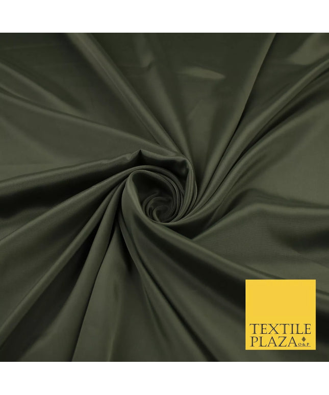 GREEN GREY Plain Dyed Silky French Crepe de Chine Fabric Material Dress 44" 9009