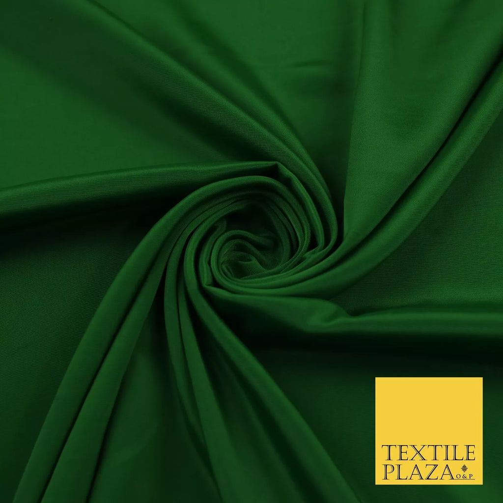 GREEN Plain Dyed Silky French Crepe de Chine Fabric Material Dress 44" 9055