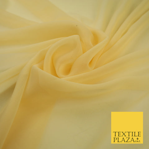 PEACH MELBA GOLD  Premium Plain Dyed Chiffon Fine Soft Georgette Sheer Dress Fabric 8279
