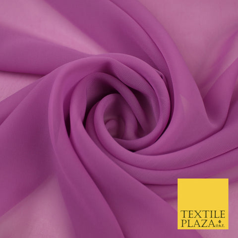 LAVENDER Premium Plain Dyed Chiffon Fine Soft Georgette Sheer Dress Fabric 8331