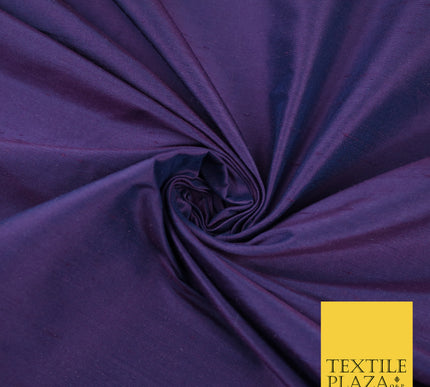 GRAPE Luxury 100% PURE Plain Dupion Raw Silk Handloom Dress Fabric 8431