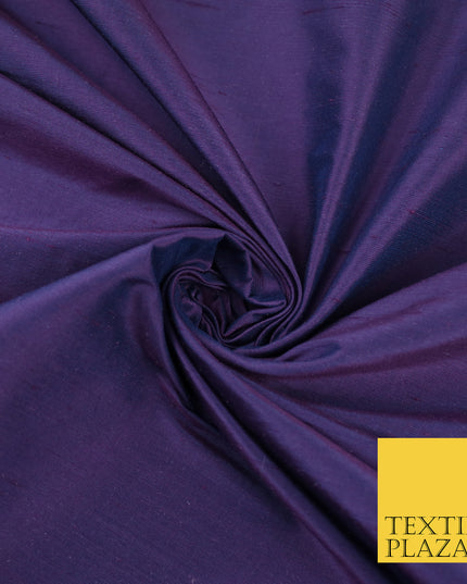GRAPE Luxury 100% PURE Plain Dupion Raw Silk Handloom Dress Fabric 8431