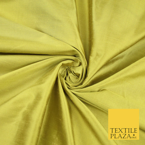 LIGHT GREEN Luxury 100% PURE Plain Dupion Raw Silk Handloom Dress Fabric 8435