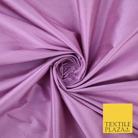 MAUVE Luxury 100% PURE Plain Dupion Raw Silk Handloom Dress Fabric 8437