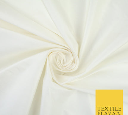 WHITE Luxury 100% PURE Plain Dupion Raw Silk Handloom Dress Fabric 8440