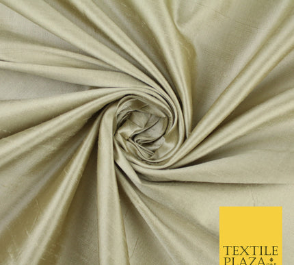 HESSIAN GOLD Luxury 100% PURE Plain Dupion Raw Silk Handloom Dress Fabric 8460