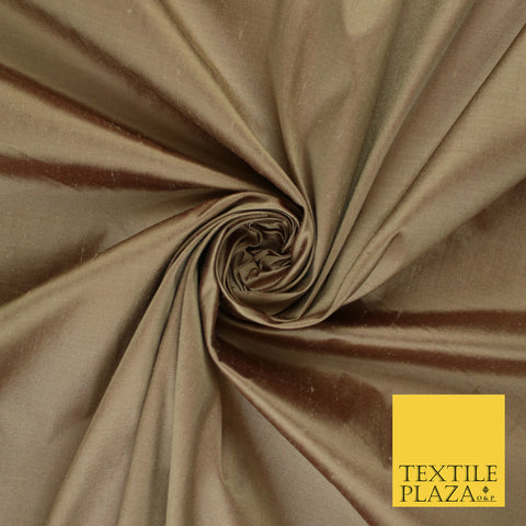 MINK SHOT MAROON Luxury 100% PURE Plain Dupion Raw Silk Handloom Dress Fabric 8466